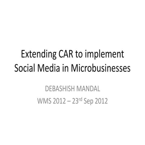 Extending car to explain social media adoption by