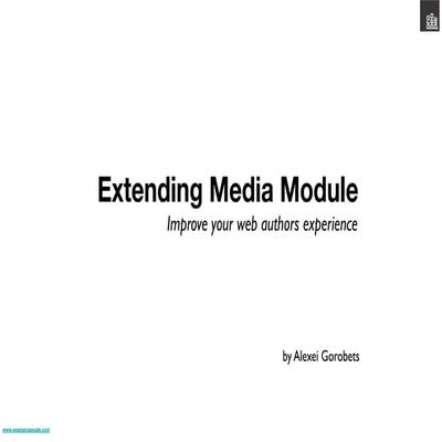 Extending media presentation