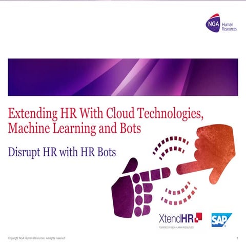 Extending the HR Cloud with Cloud Technologies, Machine Learning and Bots