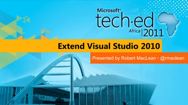 Extend Visual Studio 2010