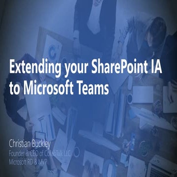 Extending your SharePoint Information Architecture to Microsoft Teams