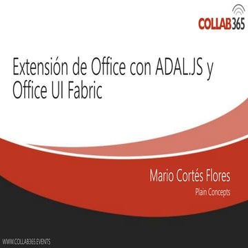 Extensión de office con adal.js y office ui fabric