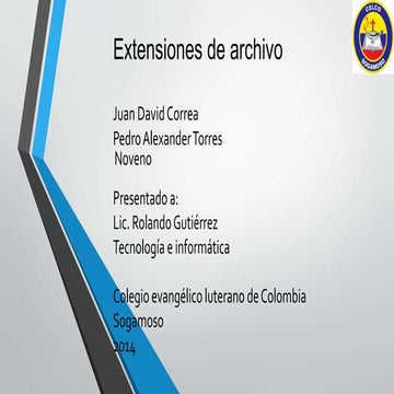 Extensiones de archivo