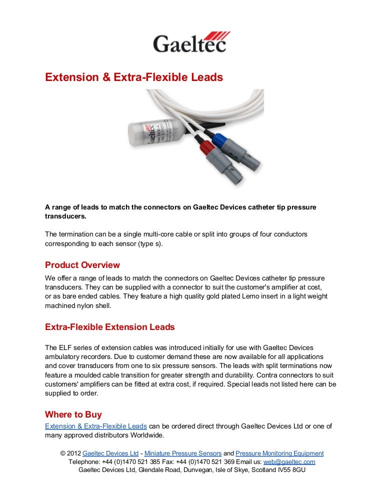 Extension & ExtraFlexible Leads