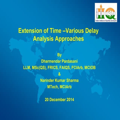 Extension of time Analysis