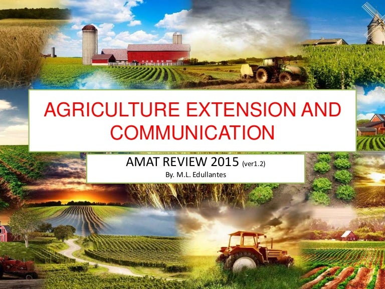 Agriculture Extension and Communication ver1.2