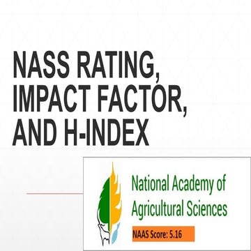 EXTENSION PRESENTATION NASS IMPACT FACTOR AND H INDEX.pptx