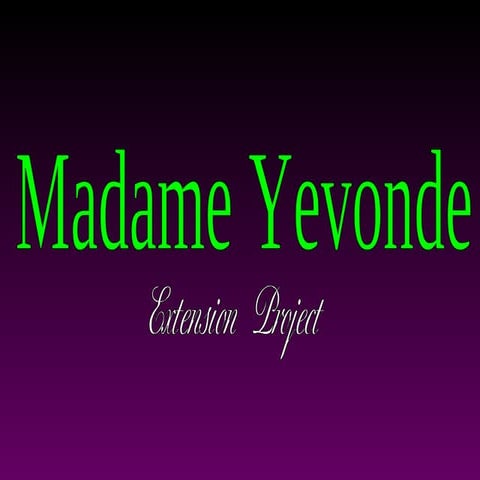 Madame Yevonde - My interpretation