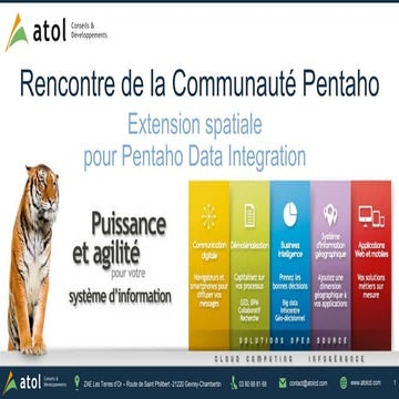 Extension spatiale pour Pentaho Data Integration