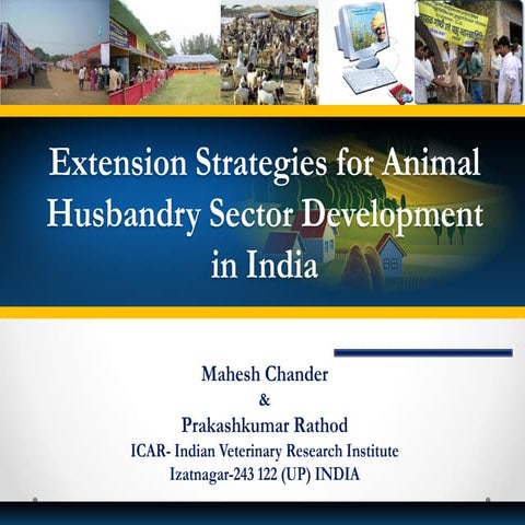 Extensionstrategy livestockextension india final