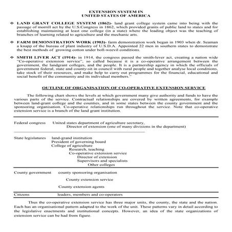 Extension system of usa