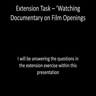 Extension task