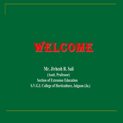 Extension teaching methods