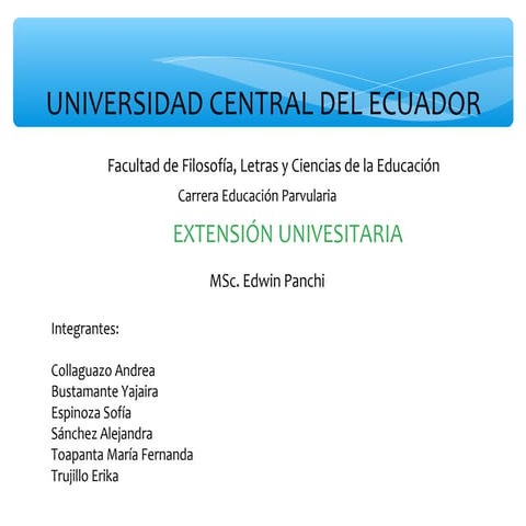 Extensión universitaria 