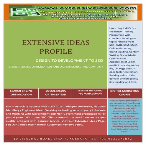 Extensive ideas profile