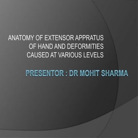 Extensorapparatusofhandinjuries 