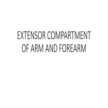 Posterior compartment offorearm and arm with .pptx