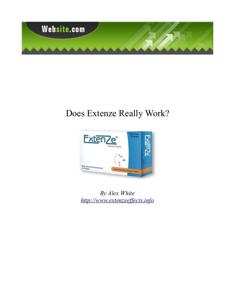 Does Extenze Really Work
