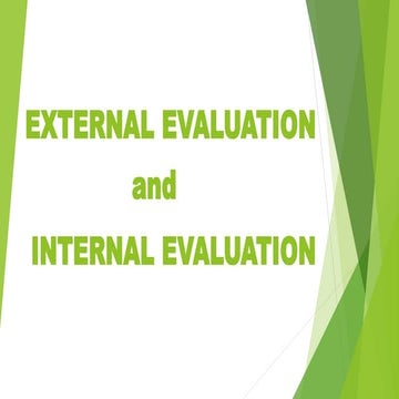 External and Internal Evaluation english | PPTX