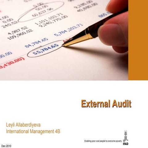 Strategic management.  external audit.ppt