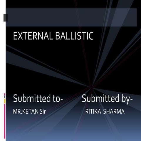 External ballistics