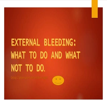 External bleeding grade9