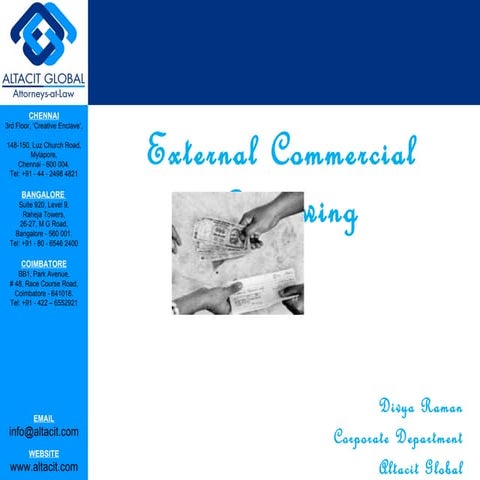External commercial borrowing