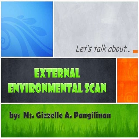 External environmental scan   report