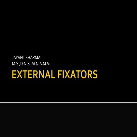 External fixators