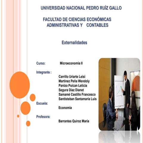 EXTERNALIDADES- MICROECONOMIA