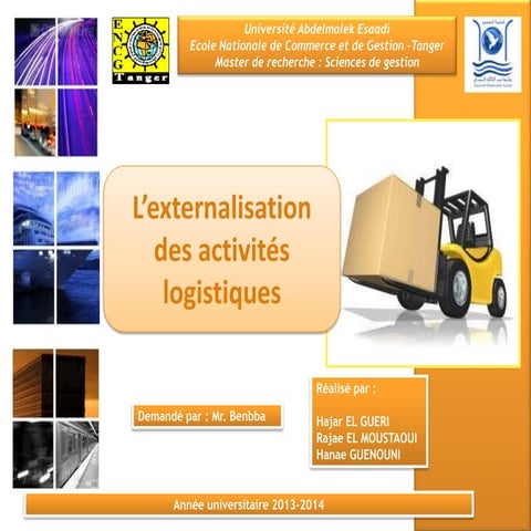 Externalisation scm | PPTX