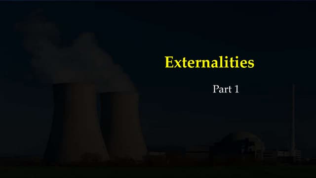 Externalities SFLS part1