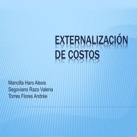 Externalización de costos