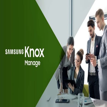 Knox Manage Sales Deck