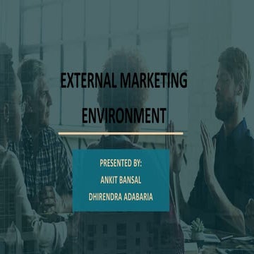 External marketing environment
