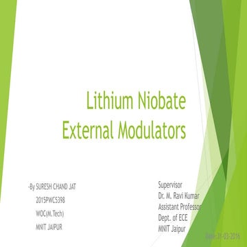 External modulators