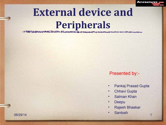 External storage devices
