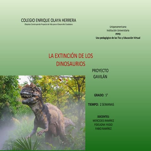EXTINCIÓN DE LOS DINOSAURIOS | PPT