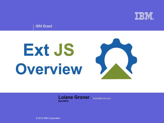ExtJS Overview