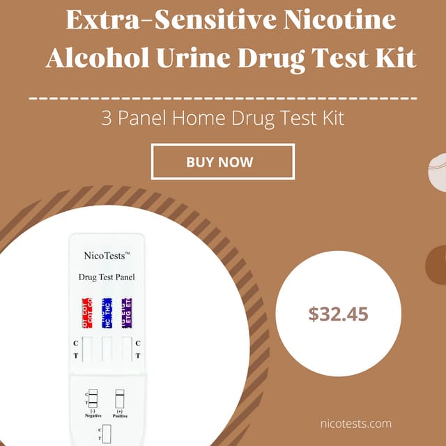 ExtraSensitive Nicotine Alcohol Urine Drug Test Kit PDF