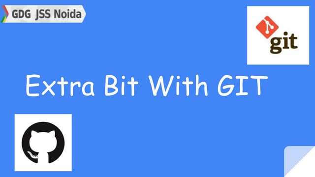 Extra bit with git