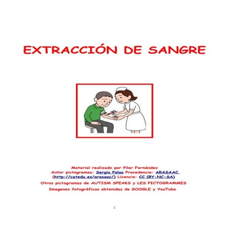Extracción de sangre (Historia social para niños con autismo)