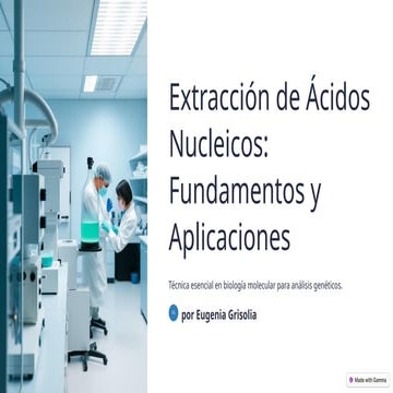 Extracción de Ácidos Nucléicos | PPT