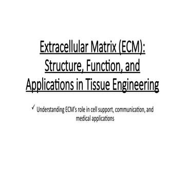 EXTRACELLULAR MATRIX AND ITS COMPONENTS | PPTX