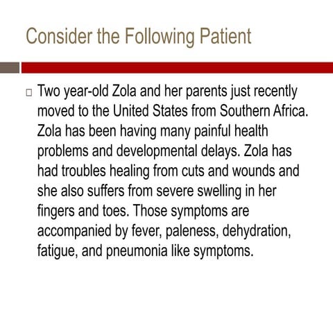 Sickle-Cell Anemia Case Study