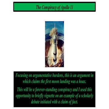 The Conspiracy of Apollo 11