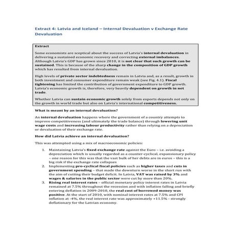 Extract 4  internal v external devaluation