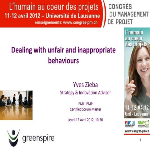 Extract from presentation on dealing with unfair and inappropriate ...