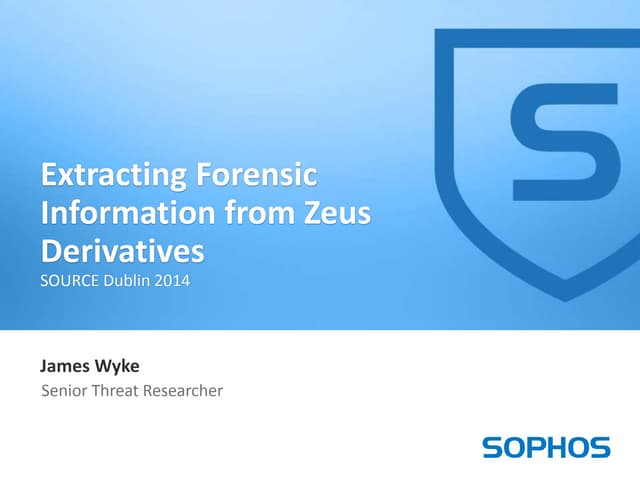 Extracting Forensic Information From Zeus Derivatives