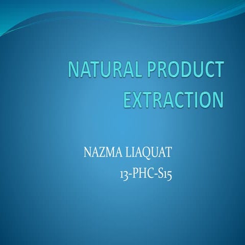 Extraction Bahauddin Zakariya University multan